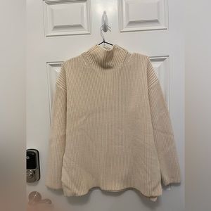 Chinti Parker x Issimo Cream ‘On The Boat’ Rib-Knit Cotton Sweater size S